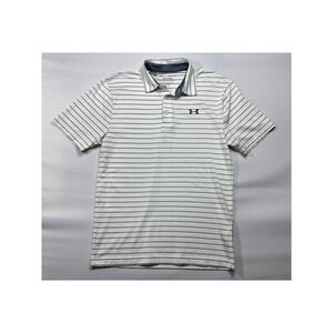 Under Armour Men's Short Sleeve White Stripe The Playoff Polo Shirt - Size S*
